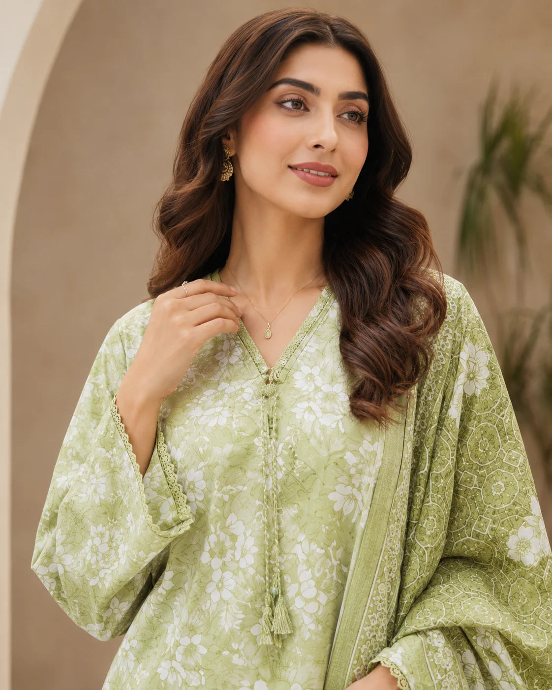 Subtle Delight Designer Embroidered 3-Piece Ready to Wear