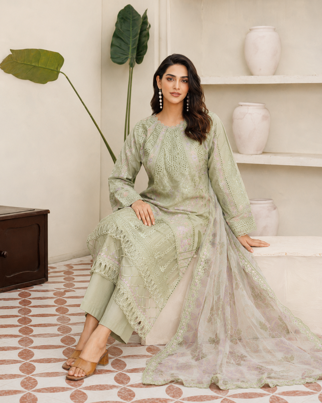 Dream Classic Cutwork 3-Piece Stitched Suit