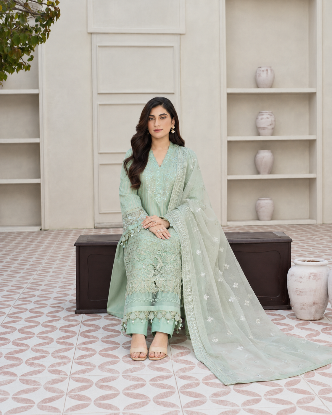 Pure Elegance Designer Stitched 3-Piece Lawn
