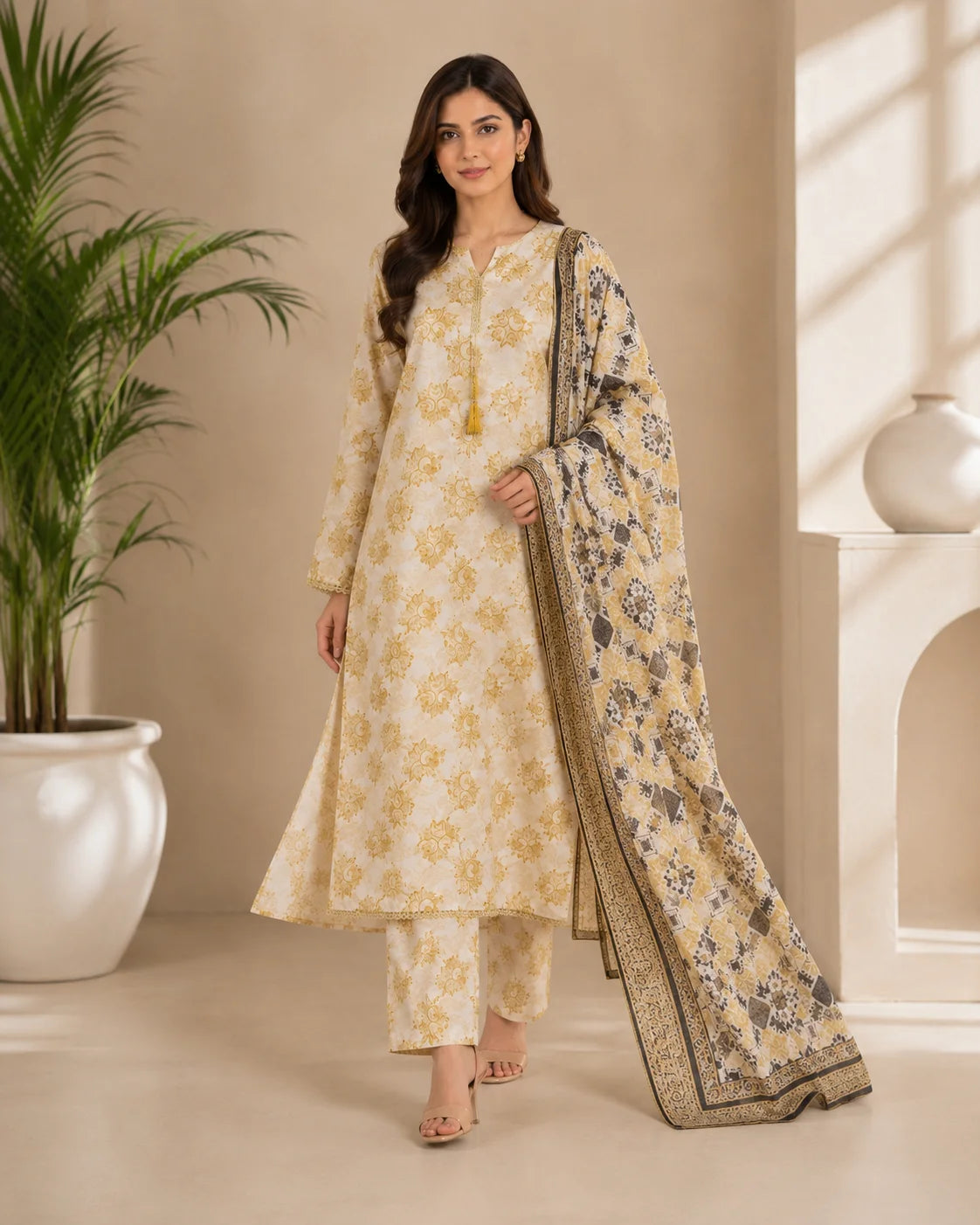 Royal Blossom Luxury Embroidered 3-Piece Stitched Collection