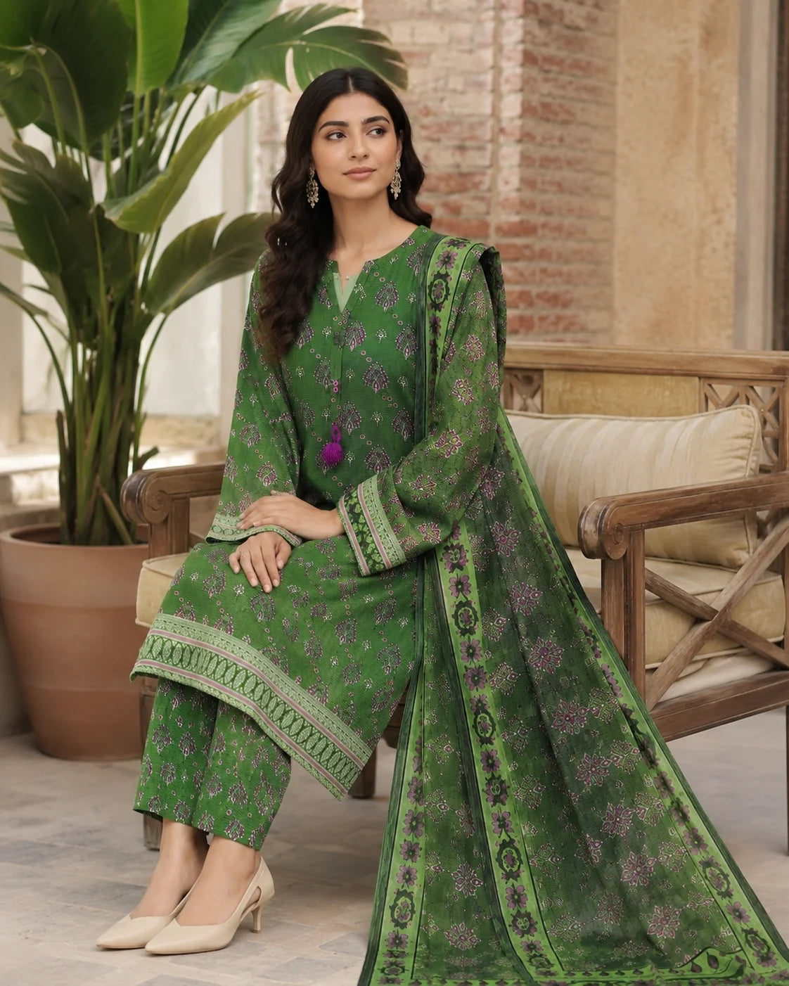 Dawn Romance Premium Schiffli 3-Piece Stitched Collection