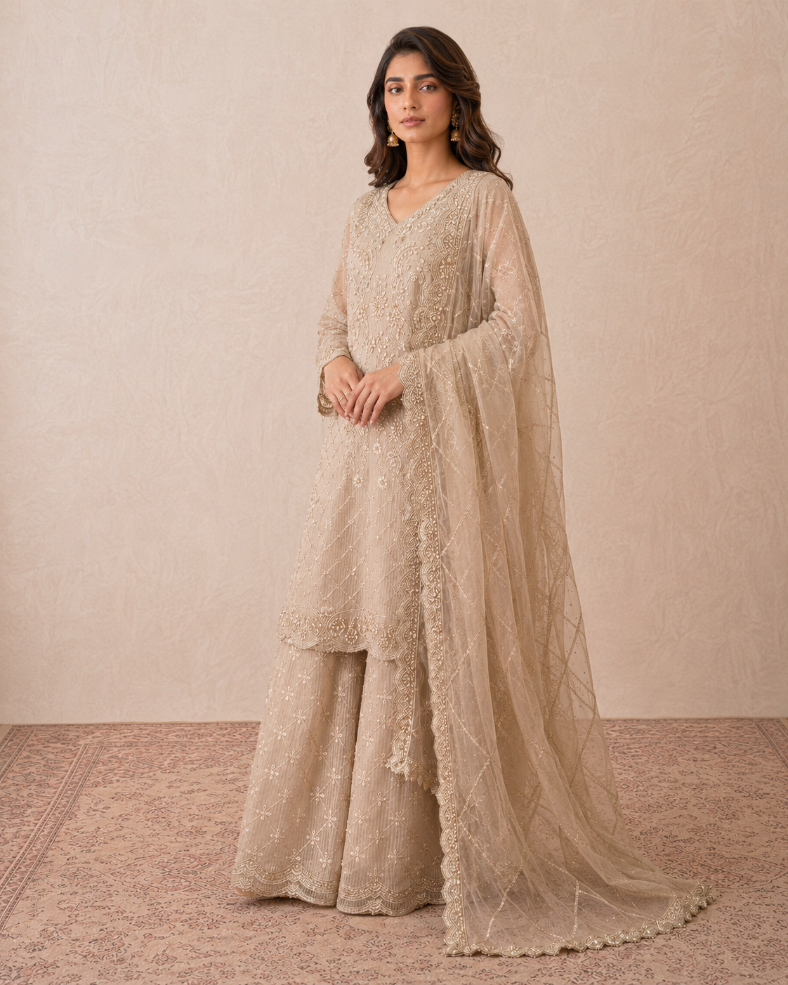 Modern Heritage Traditional Embroidered 3-Piece Stitched
