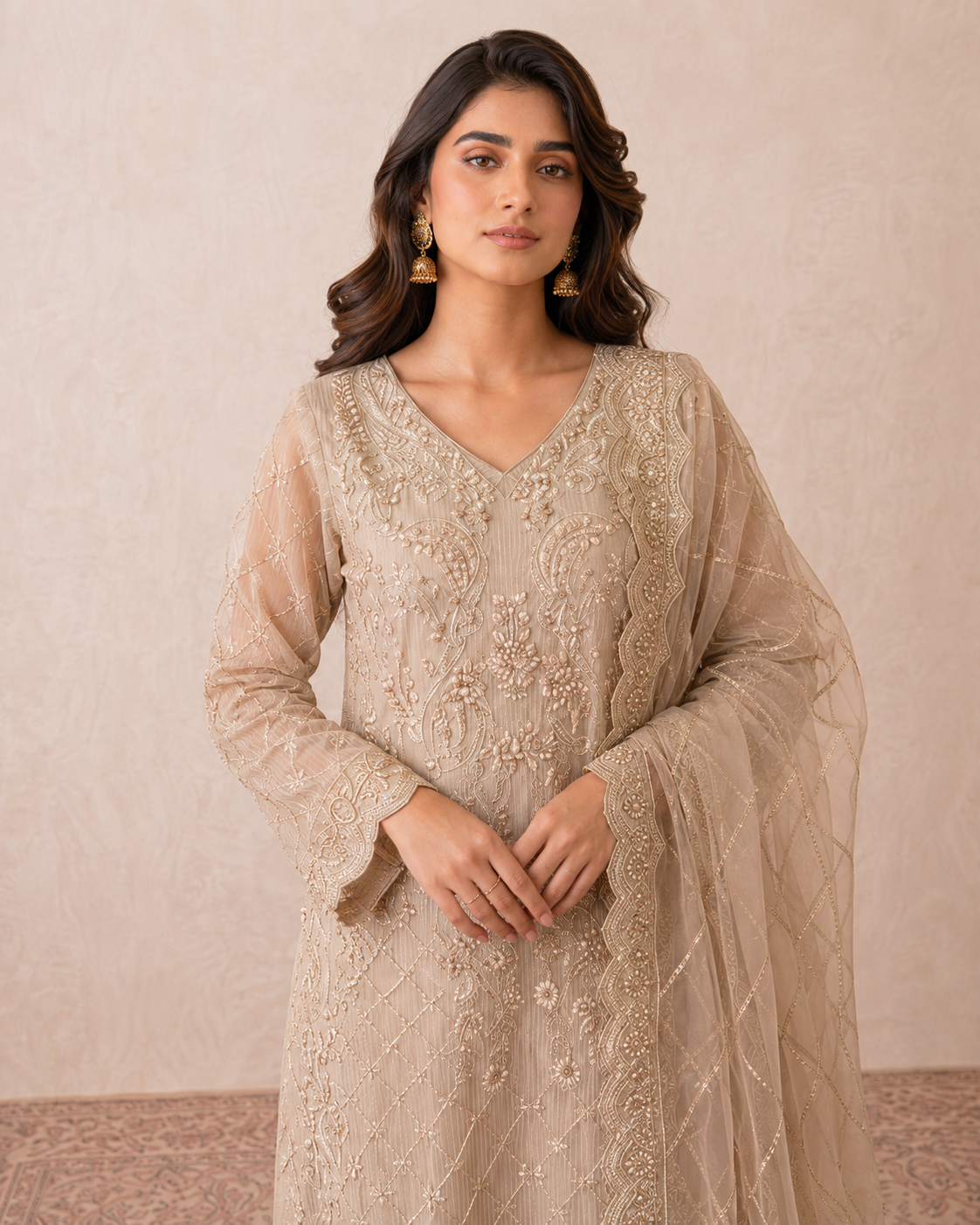 Modern Heritage Traditional Embroidered 3-Piece Stitched