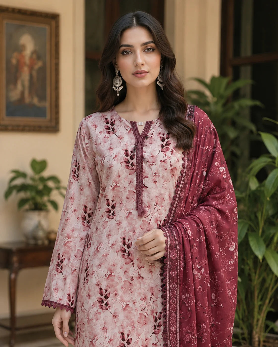 Golden Horizon Festive Wear 3-Piece Ready to Wear