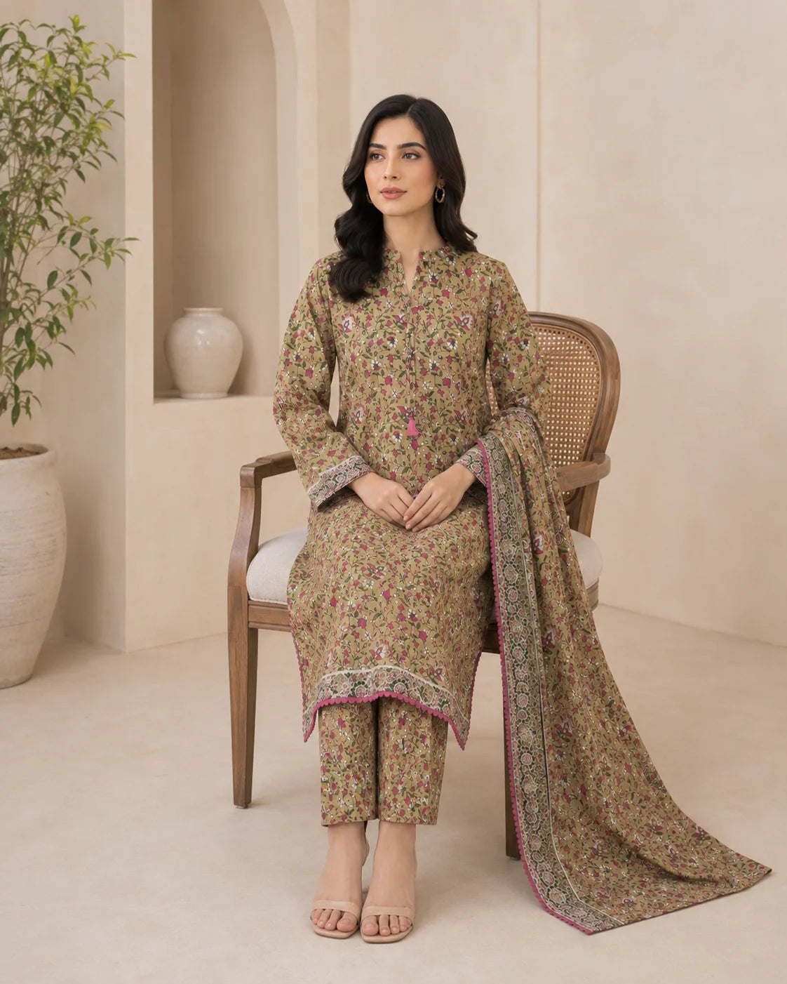 Majestic Whisper Classic Stitched 3-Piece Suit