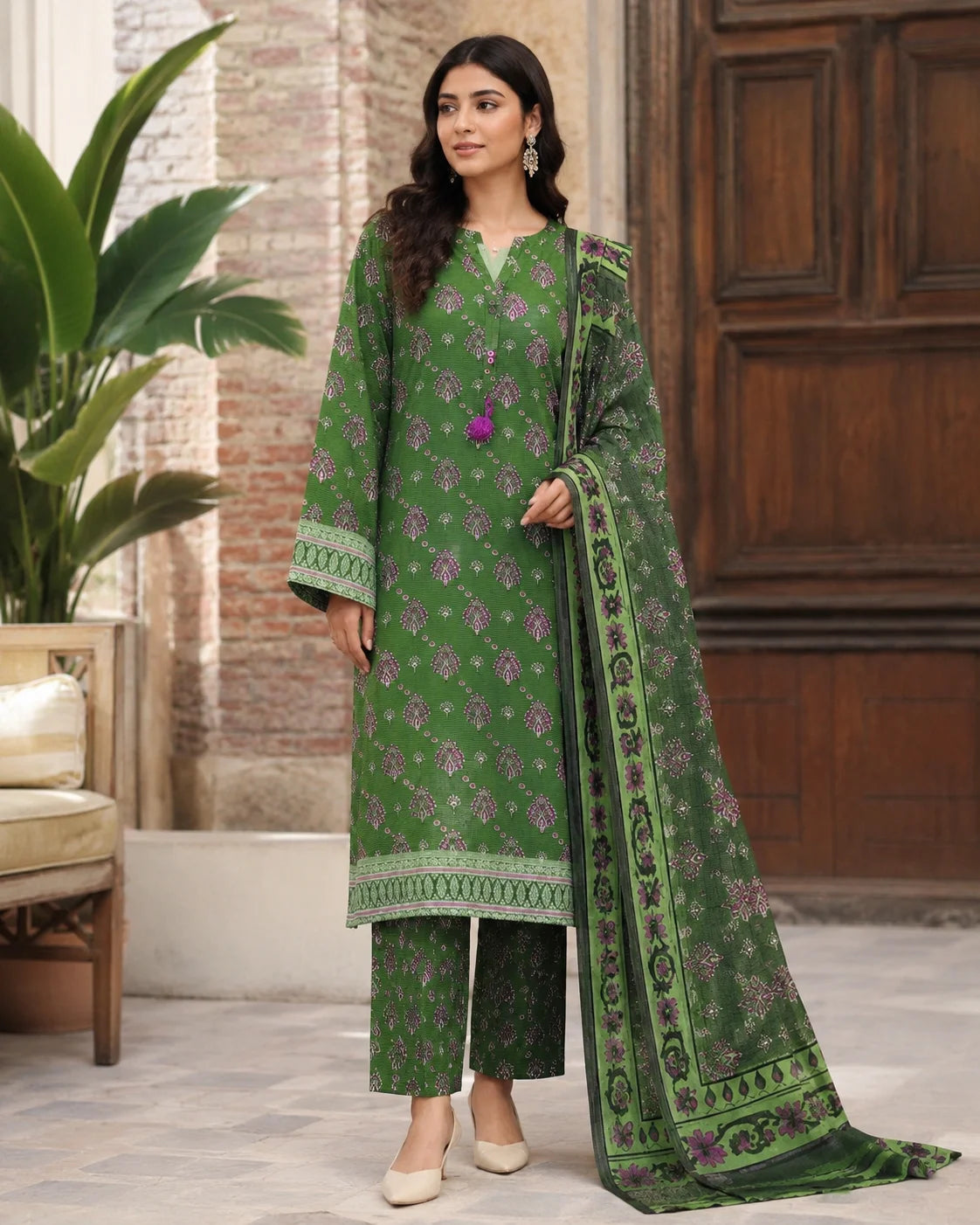 Dawn Romance Premium Schiffli 3-Piece Stitched Collection