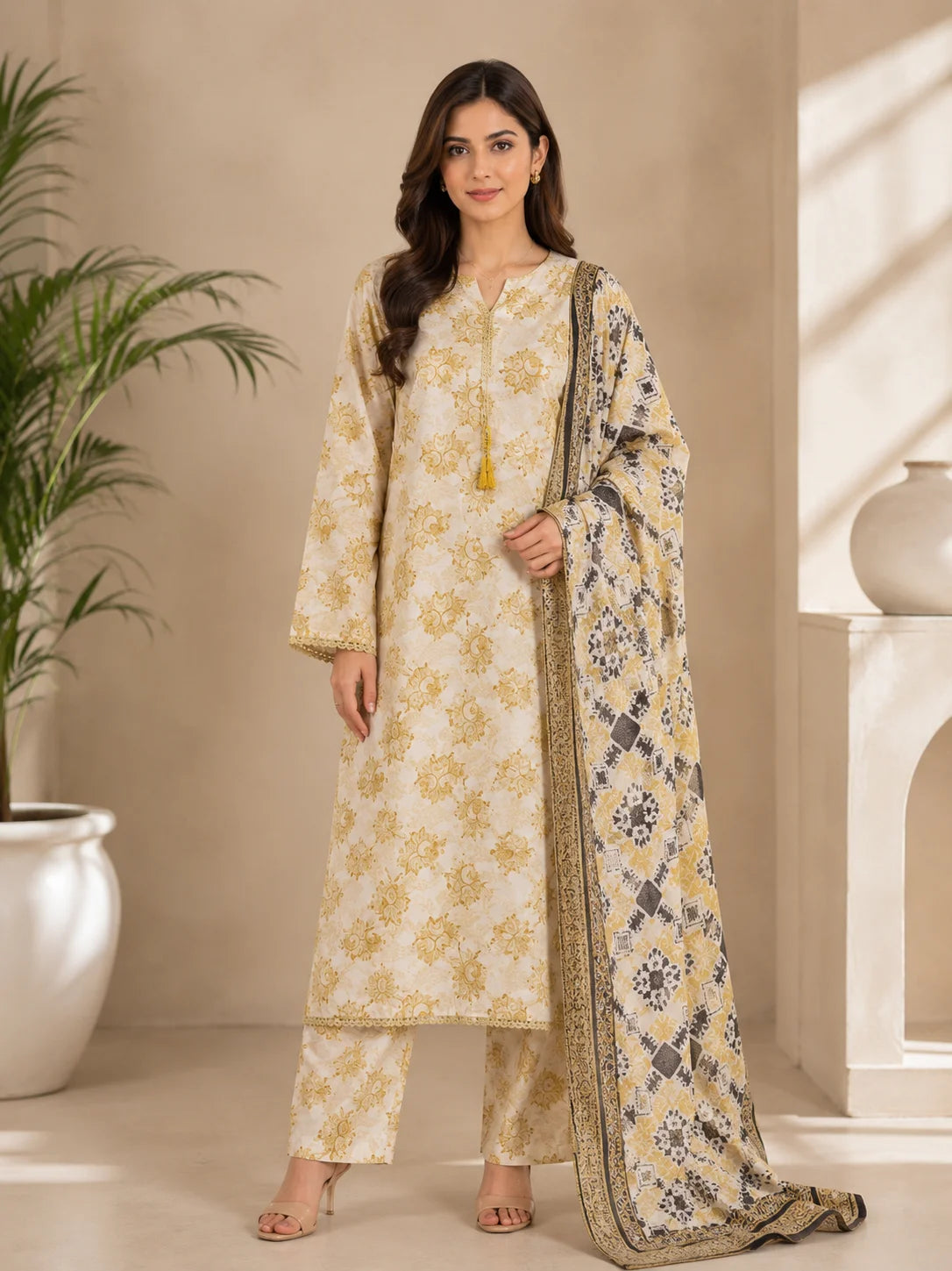 Royal Blossom Luxury Embroidered 3-Piece Stitched Collection
