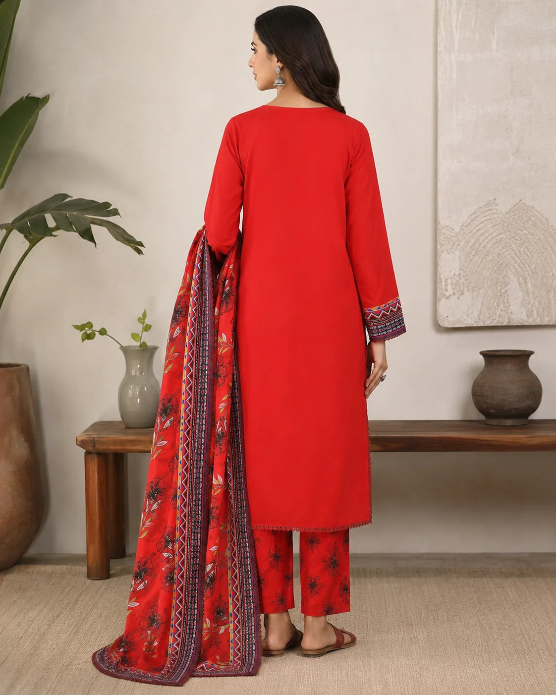 Mystical Drapes Chiffon Dupatta 3-Piece Ready to Wear