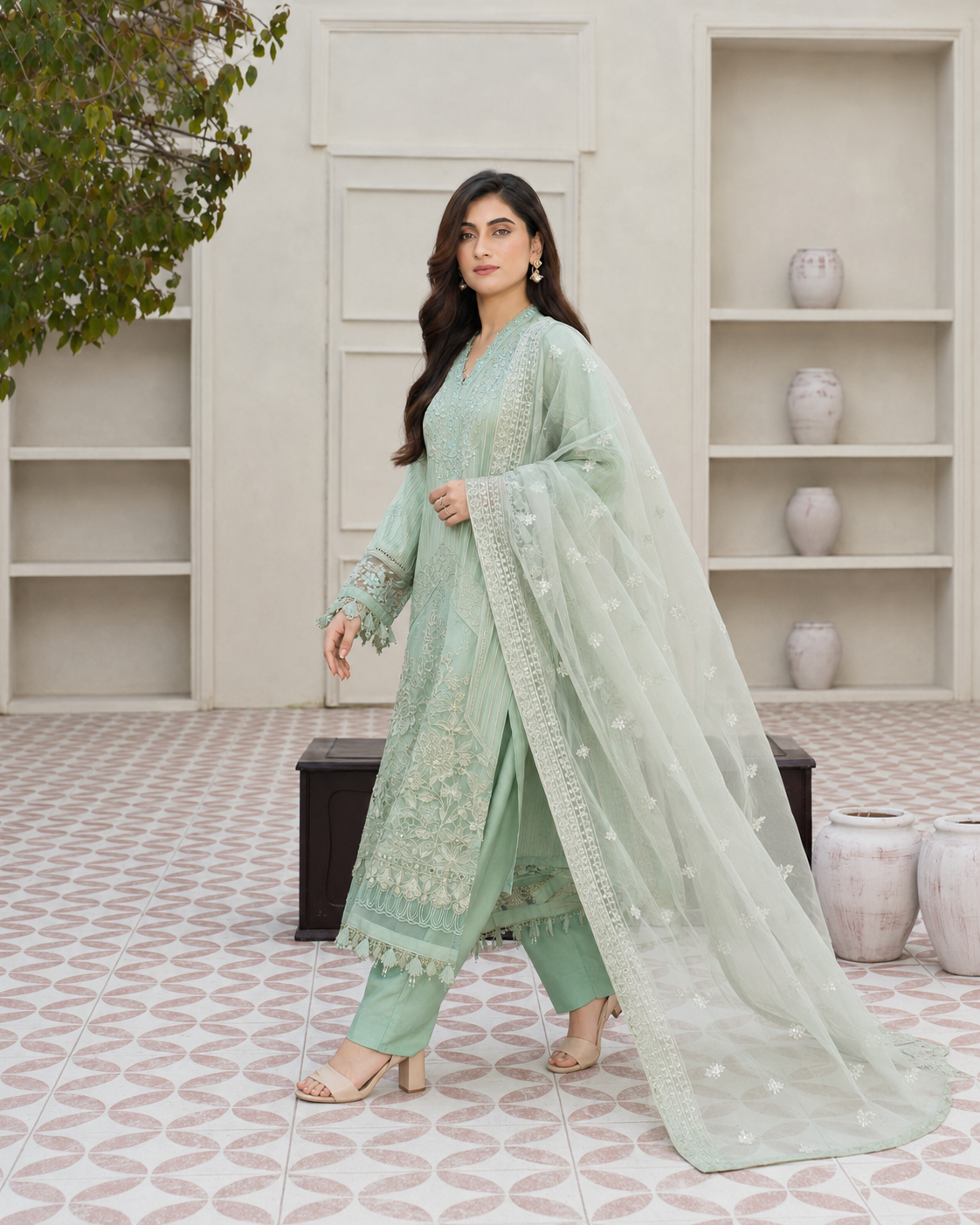 Pure Elegance Designer Stitched 3-Piece Lawn