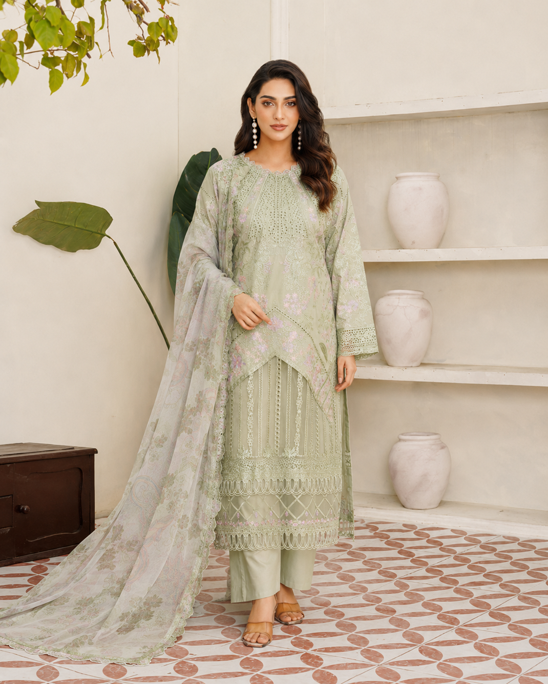 Dream Classic Cutwork 3-Piece Stitched Suit