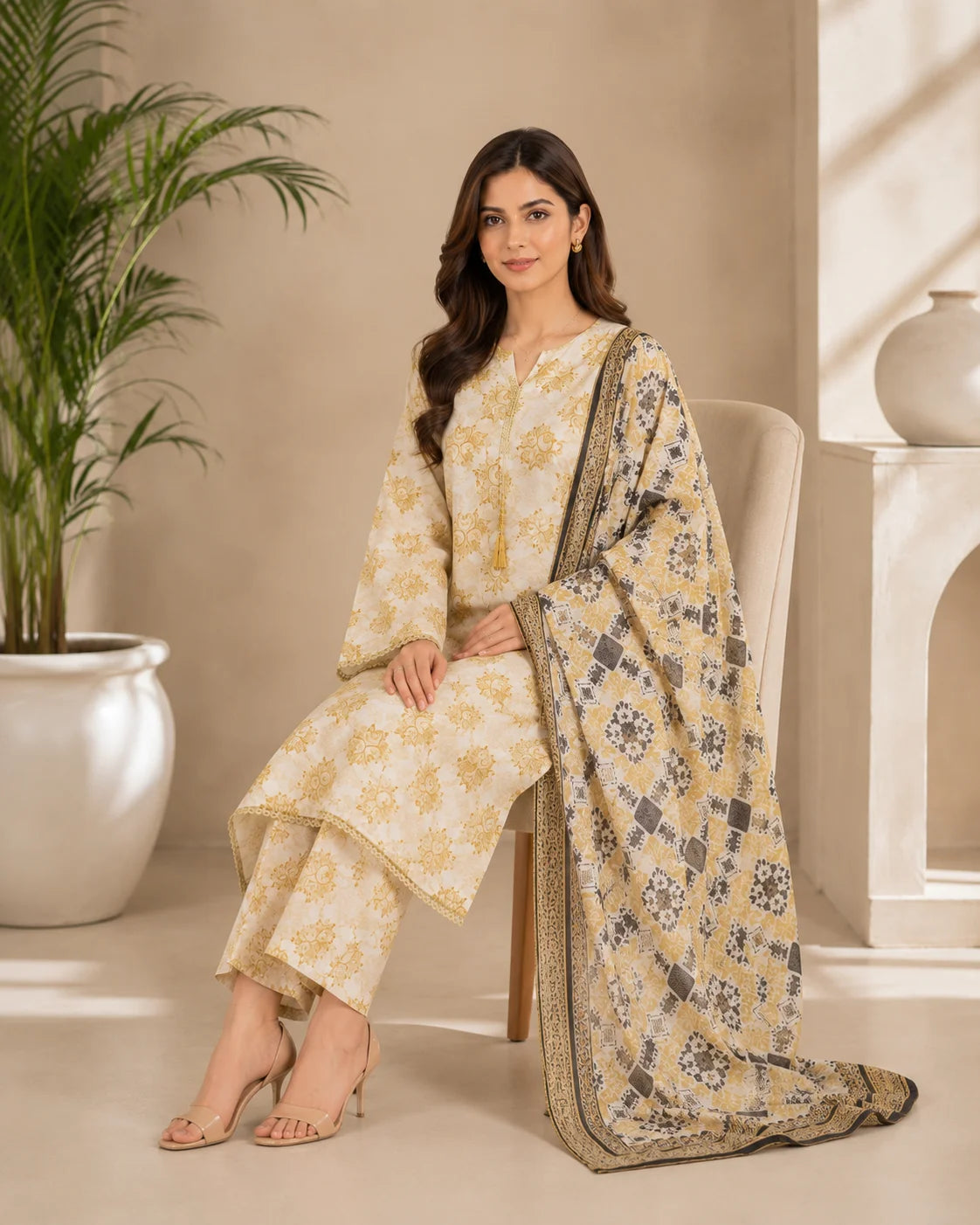 Royal Blossom Luxury Embroidered 3-Piece Stitched Collection