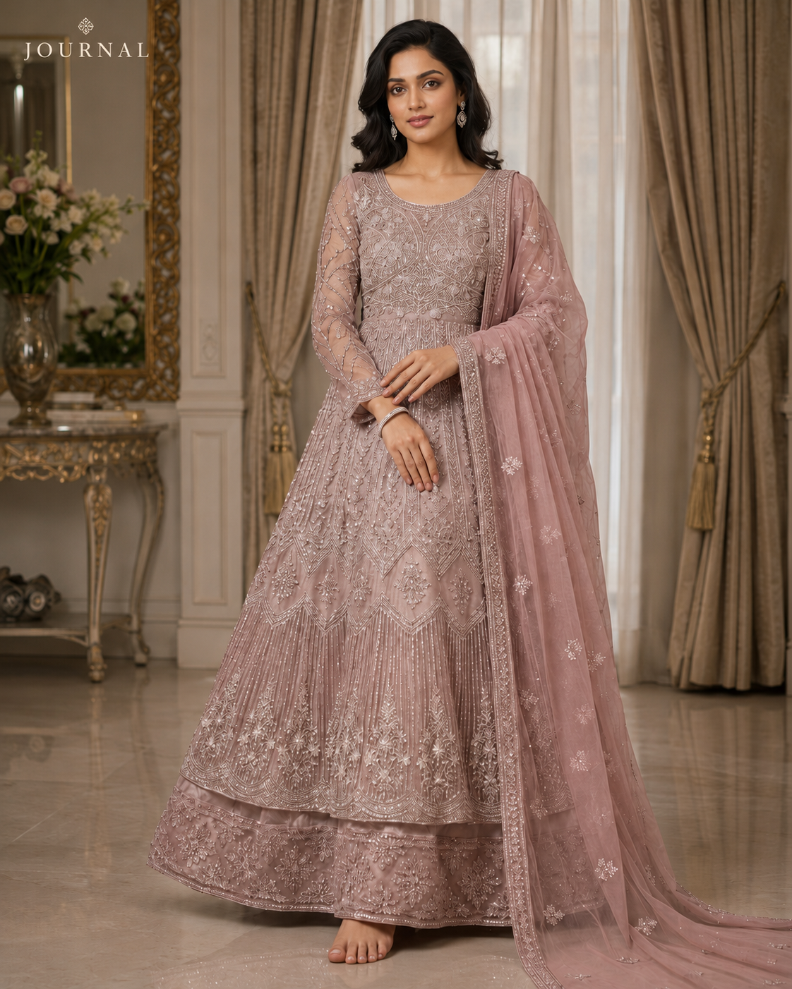 Solstice Elegance Luxury Embroidered 3-Piece Ready to Wear