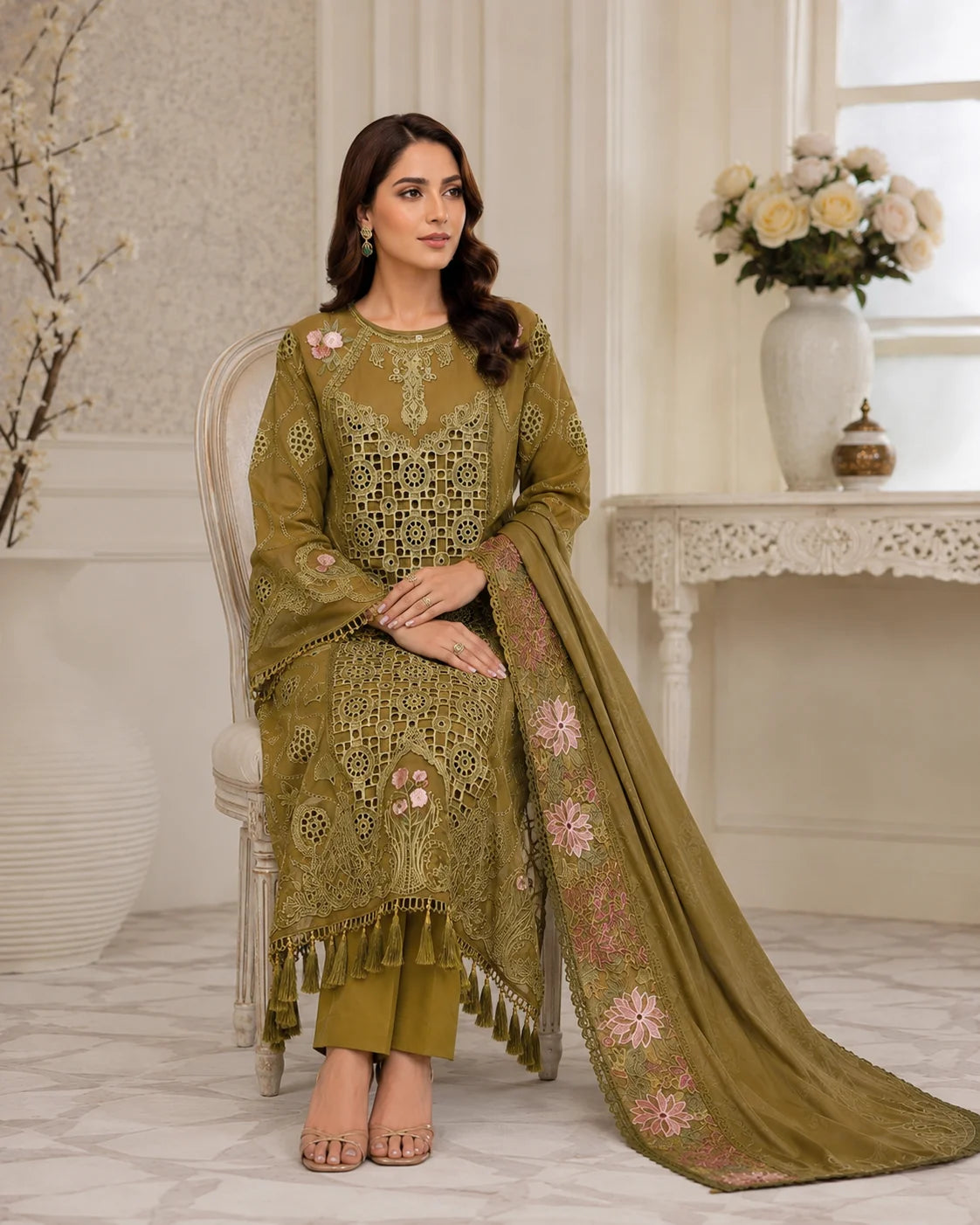 Regal Essence Fine Lawn 3-Piece Stitched Suit
