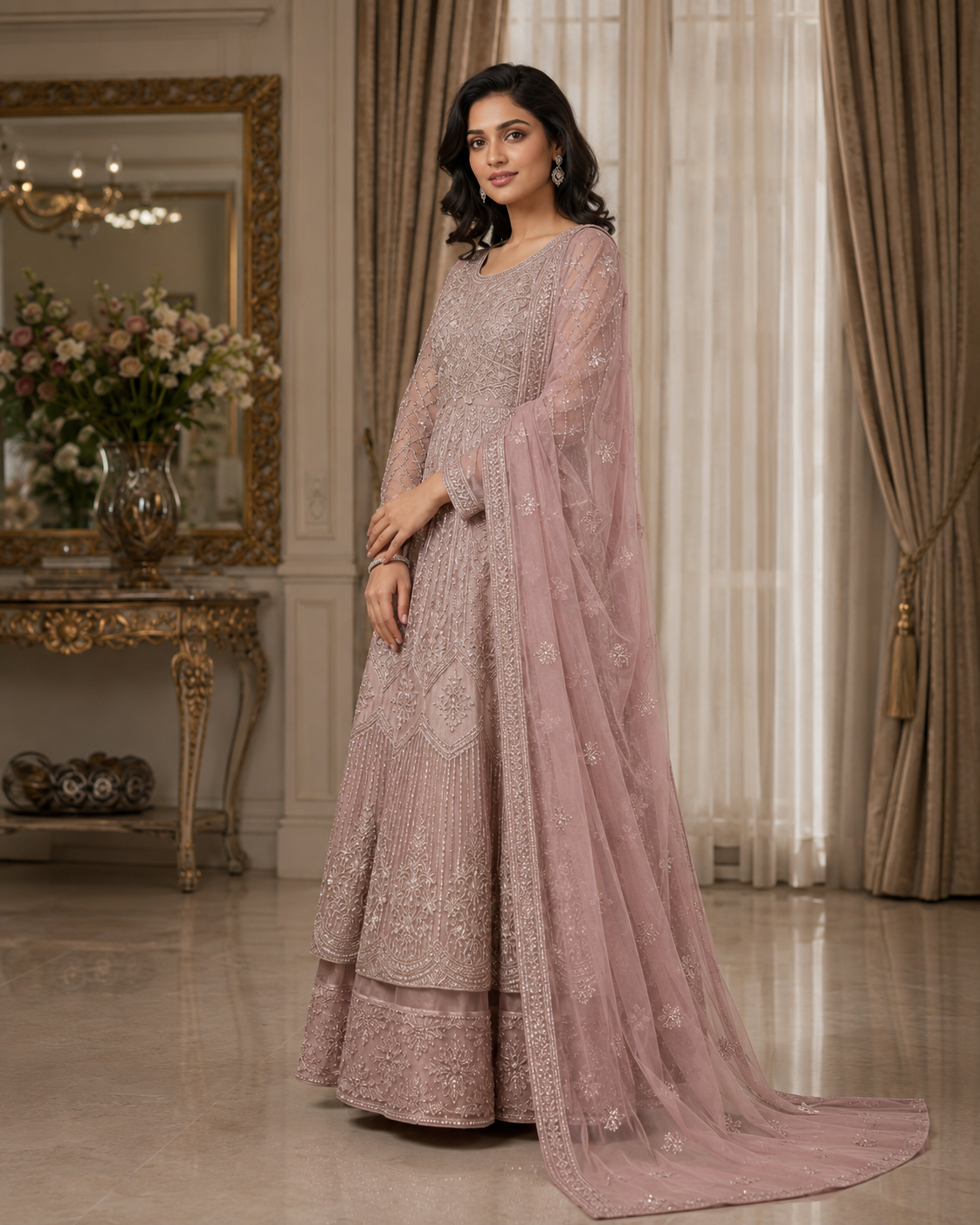 Solstice Elegance Luxury Embroidered 3-Piece Ready to Wear