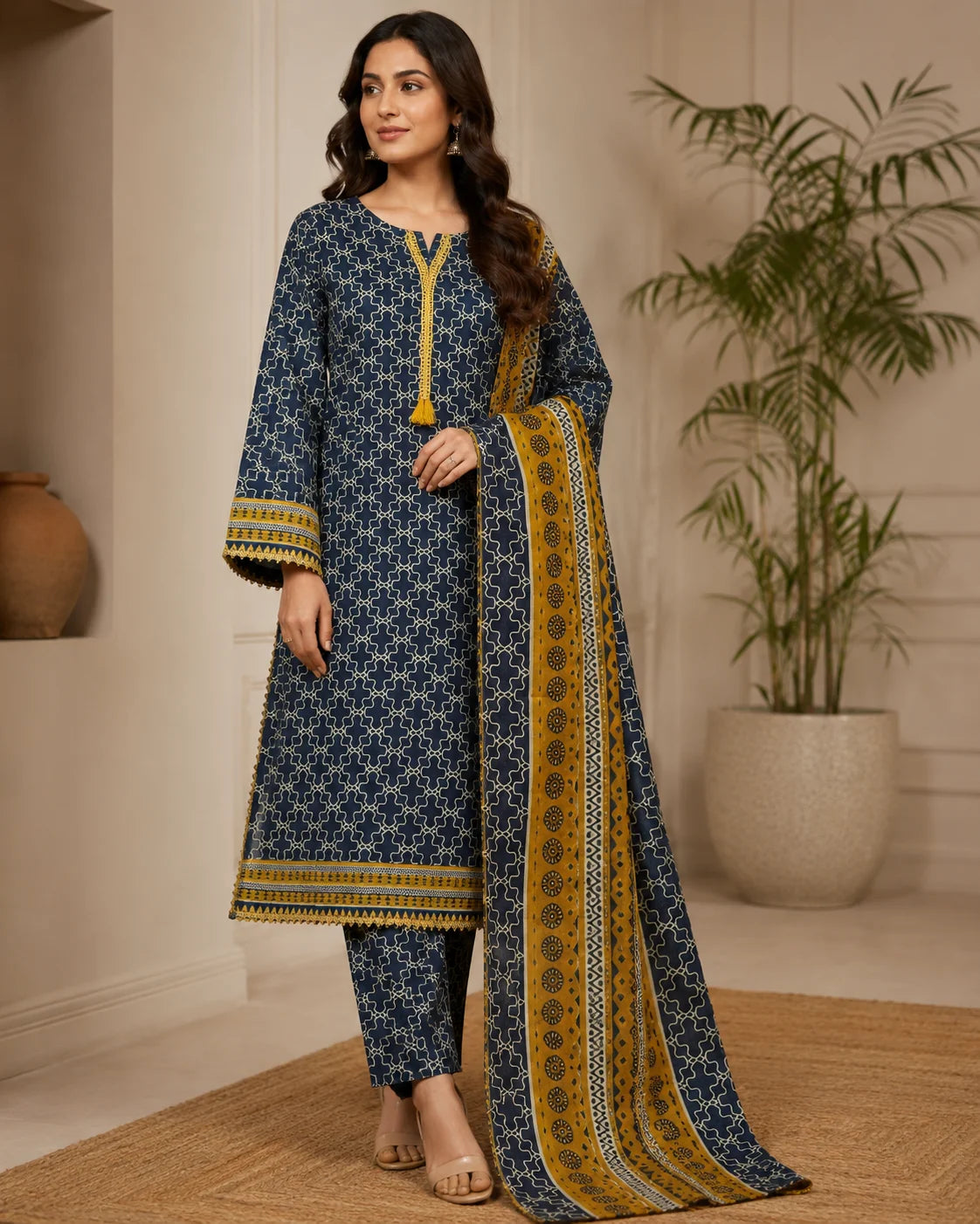 Celestial Glam Designer Schiffli 3-Piece Ready to Wear