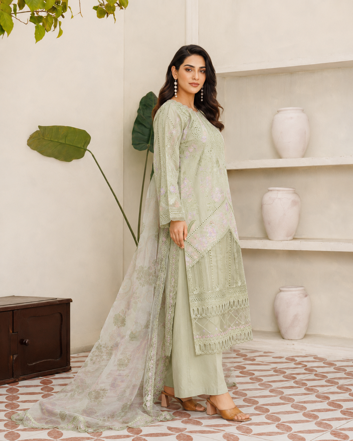 Dream Classic Cutwork 3-Piece Stitched Suit