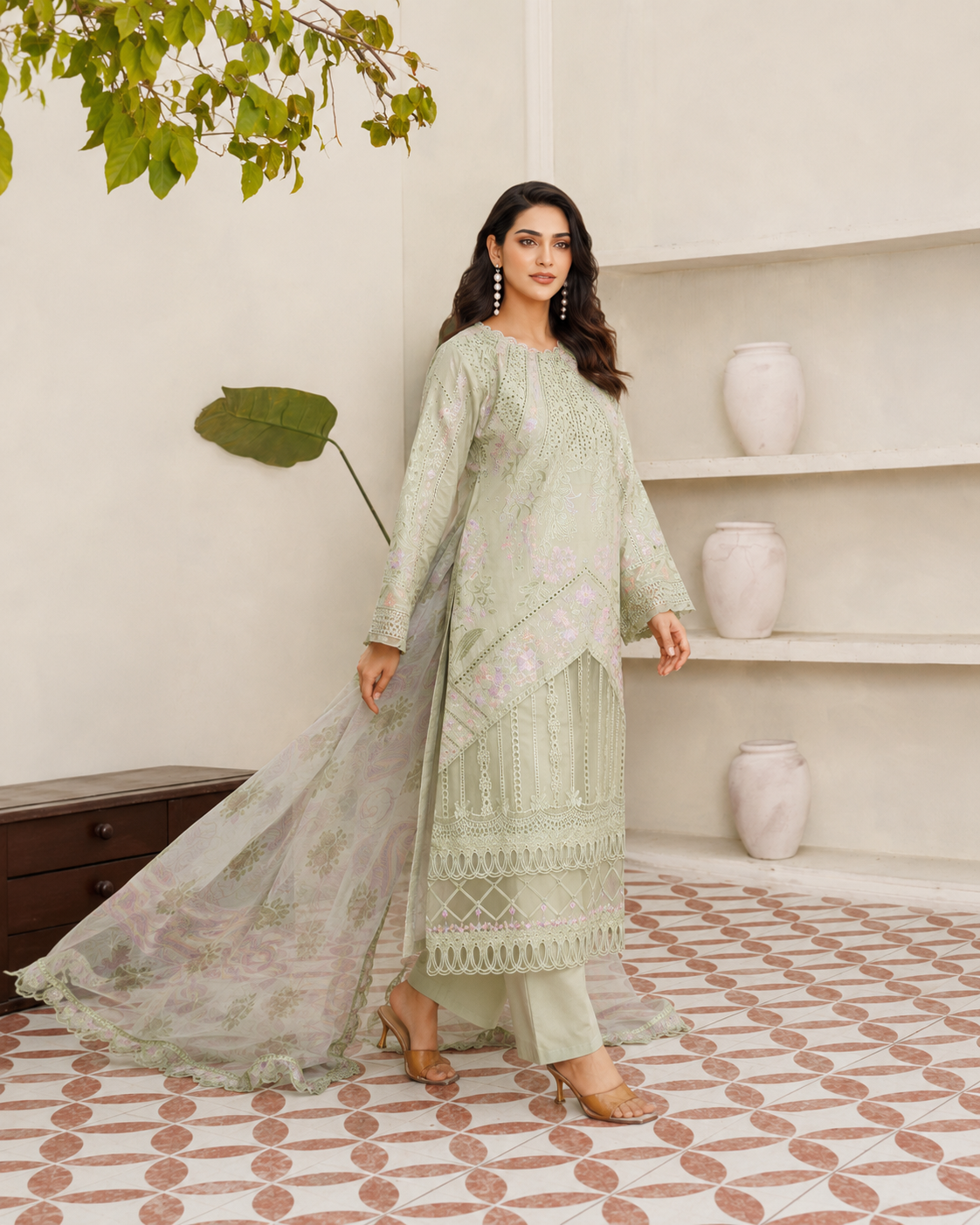 Dream Classic Cutwork 3-Piece Stitched Suit