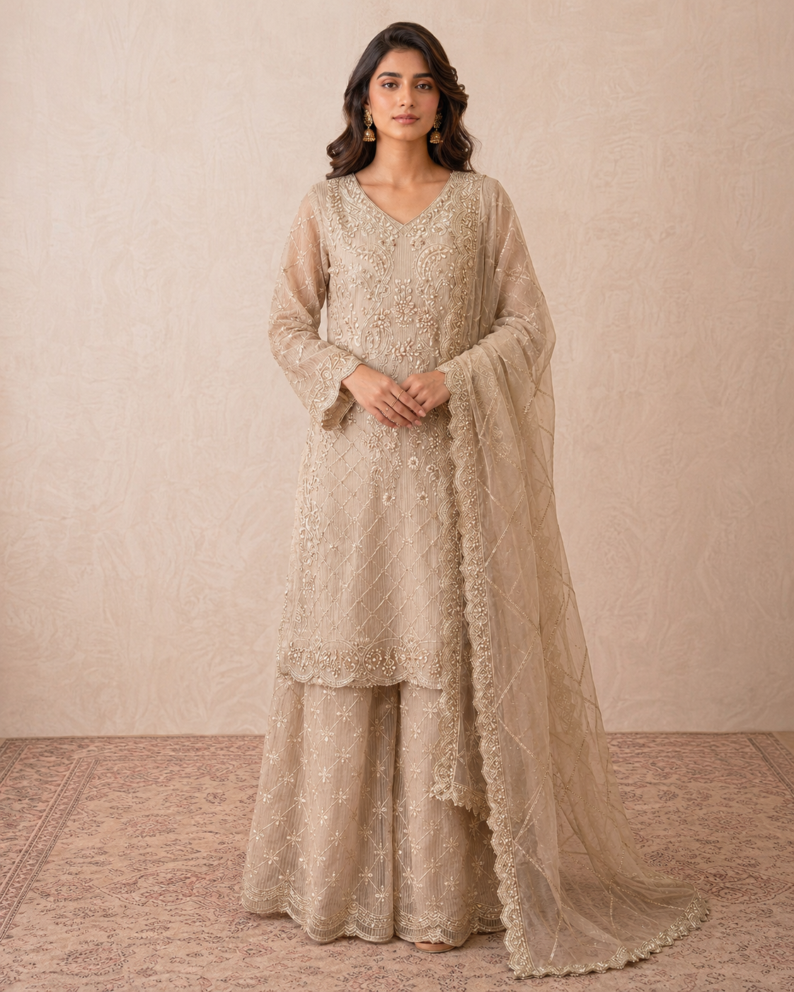 Modern Heritage Traditional Embroidered 3-Piece Stitched