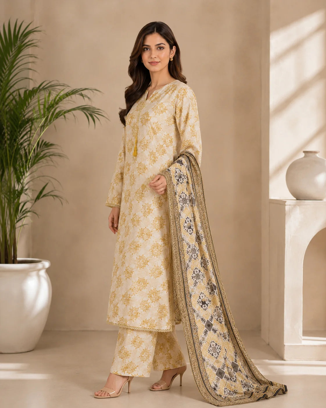 Royal Blossom Luxury Embroidered 3-Piece Stitched Collection