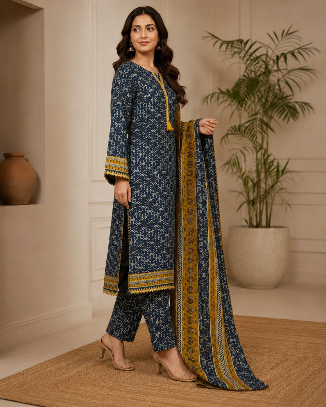 Celestial Glam Designer Schiffli 3-Piece Ready to Wear