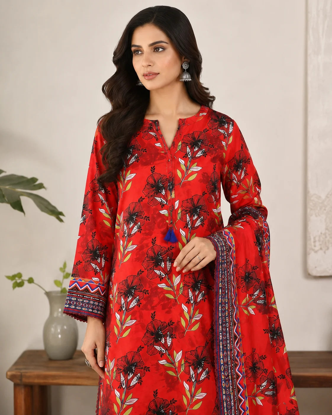 Mystical Drapes Chiffon Dupatta 3-Piece Ready to Wear